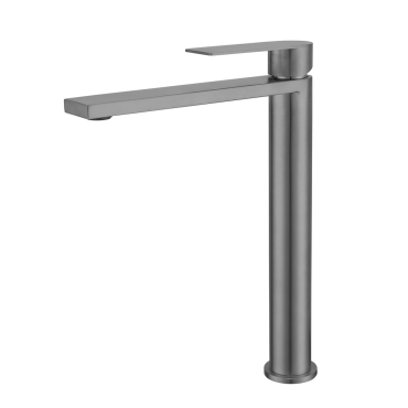 Bijiou Clevo Gun Metal Basin Mixer Long Body-211428