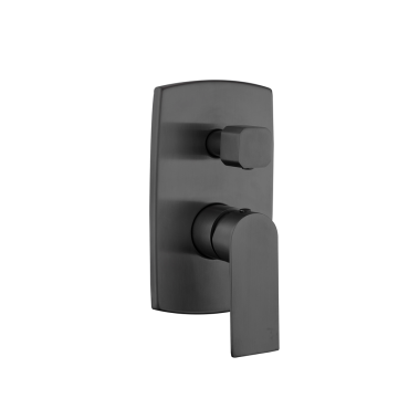 Bijiou Clevo Gun Metal Bath/Shower U/Tile Mixer Divertor-211431