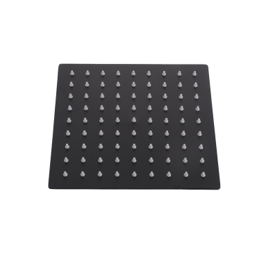 Shower Rose 1 Function Square 210mm Black-211577